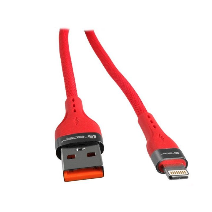 Raudonas USB A–Lightning laidas 1 m