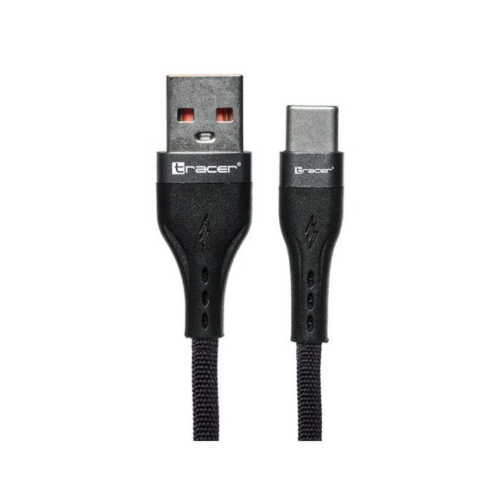 USB-A–USB-C laidas, 1 m, juodas
