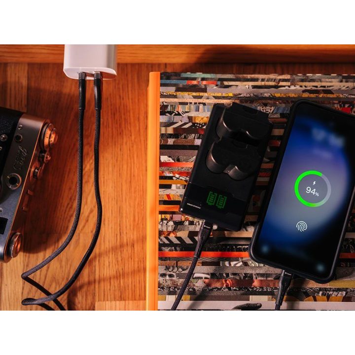 USB-A–USB-C laidas, 1 m, juodas