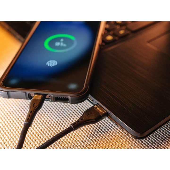 USB-A–USB-C laidas, 1 m, juodas