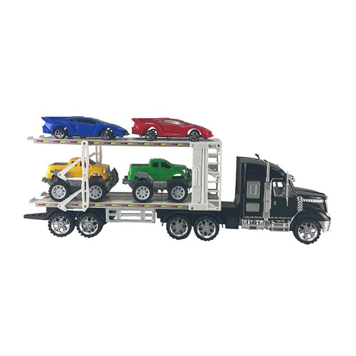 Trinties būdu valdomas automobilių transporteris su 4 automobiliais, 54 cm