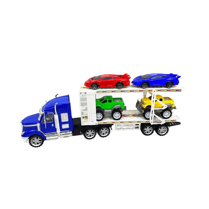 Trinties būdu valdomas automobilių transporteris su 4 automobiliais, 54 cm
