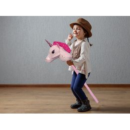 Pliušinis žaislas su lazdele ir garsu, 88 cm