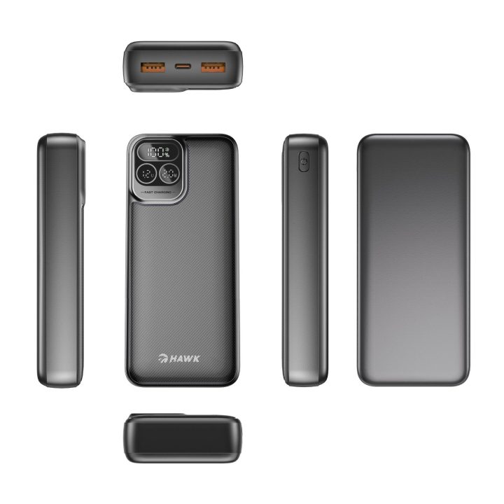 Hawk 20000 mAh powerbankas su LCD ekranu