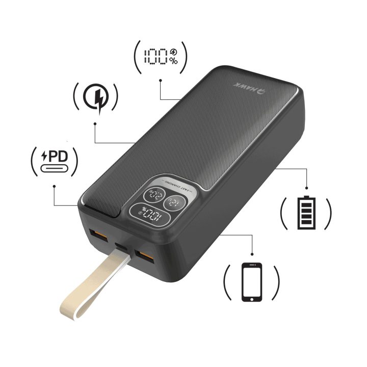 Hawk 30000 mAh powerbankas su LCD ekranu