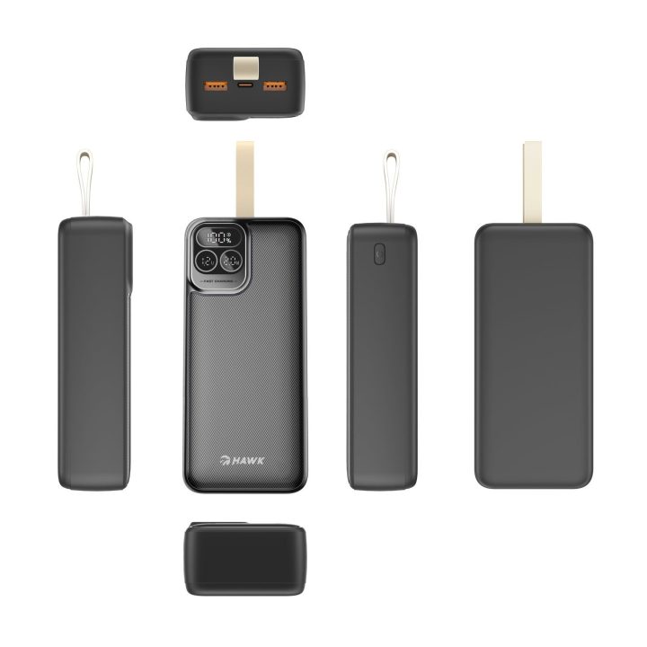 Hawk 30000 mAh powerbankas su LCD ekranu