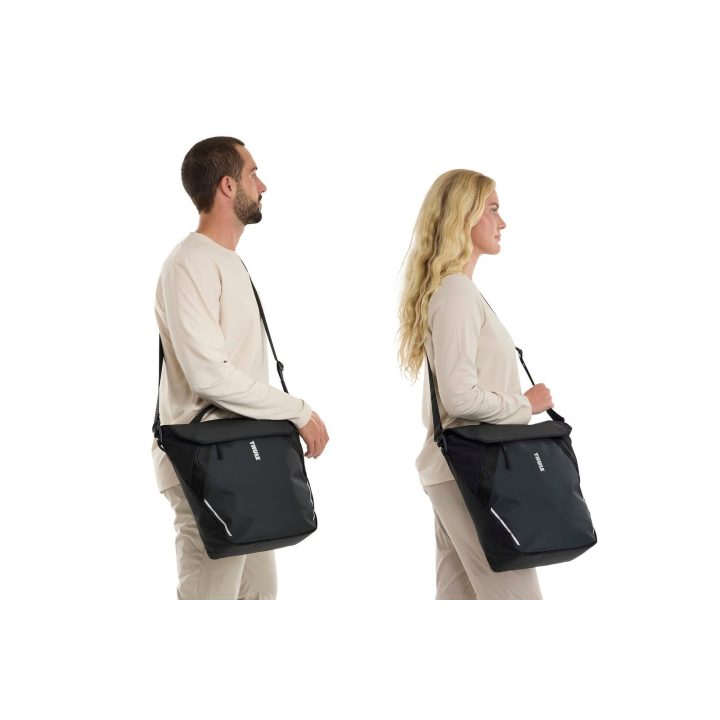 Thule Chasm Courier 22 l dviratinis krepšys su „InLock“, juodas
