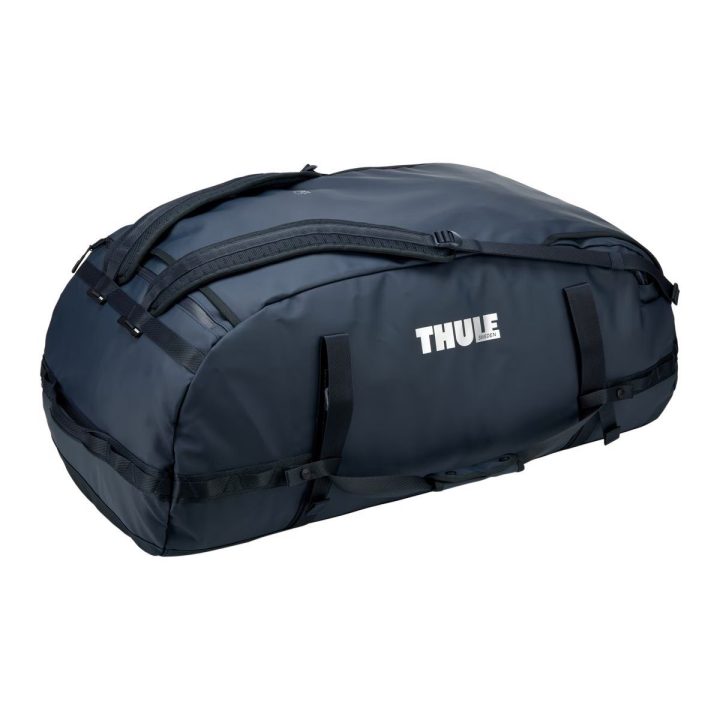 Thule Chasm 130L tamsiai mėlynas sportinis krepšys-kuprinė