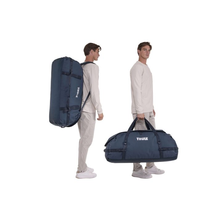 Thule Chasm 130L tamsiai mėlynas sportinis krepšys-kuprinė