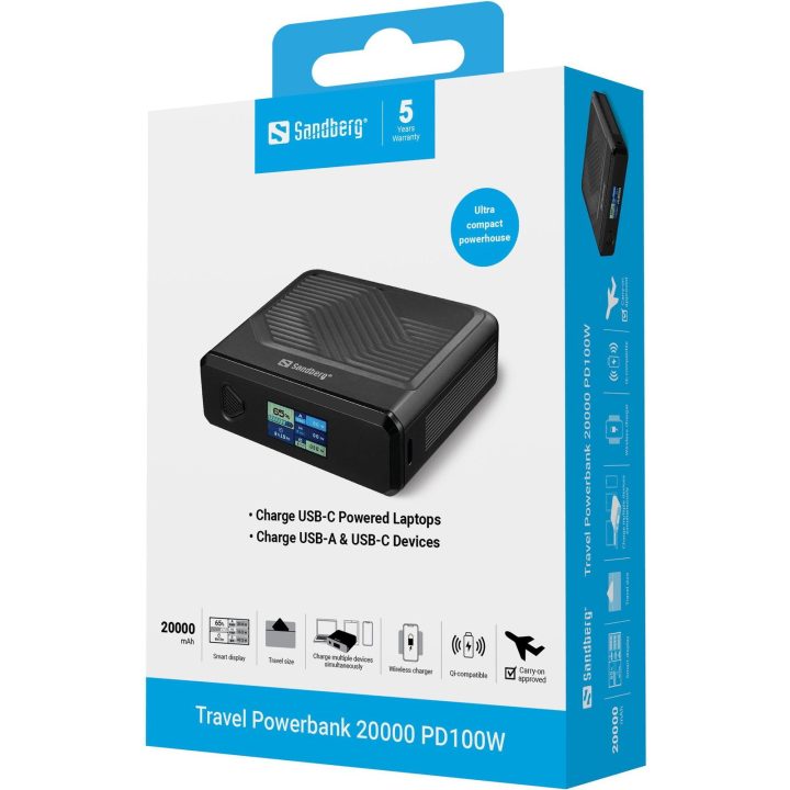 Powerbank Sandberg Travel 20000 PD100W
