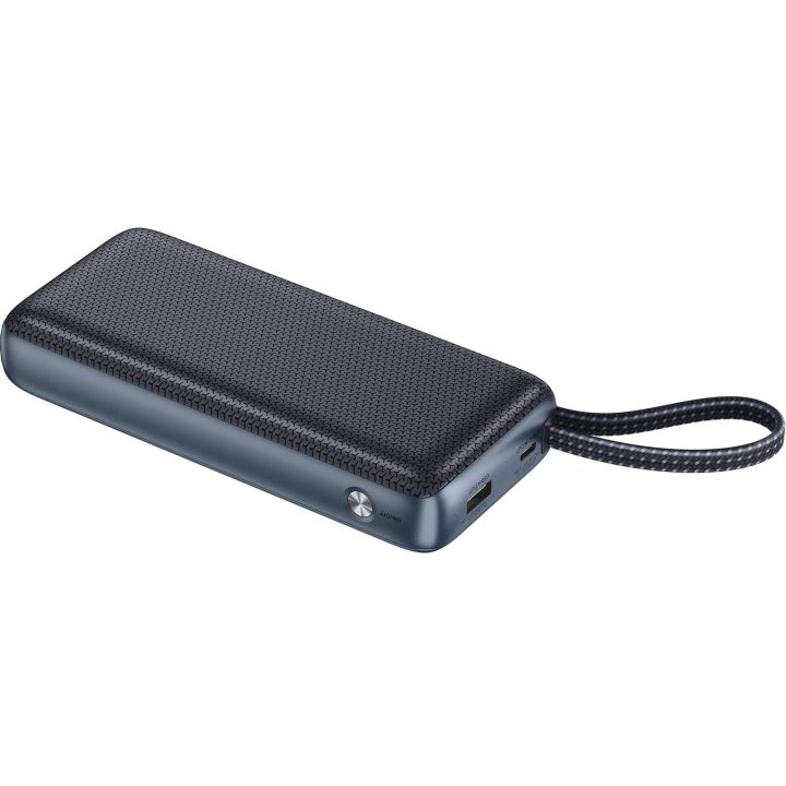 20000 mAh powerbankas su integruotu USB-C laidu, PD 67 W