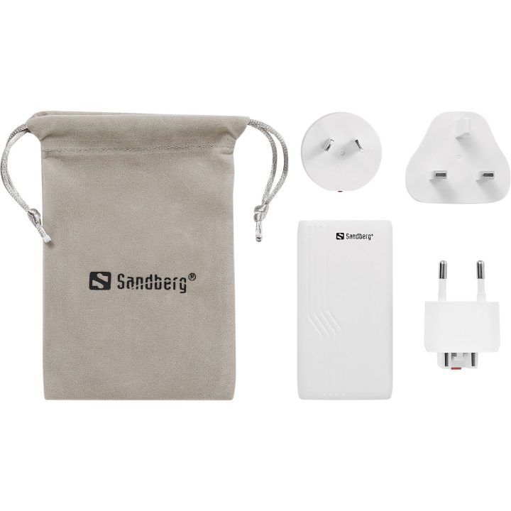 Kelioninis įkroviklis su 2x USB-C 65 W