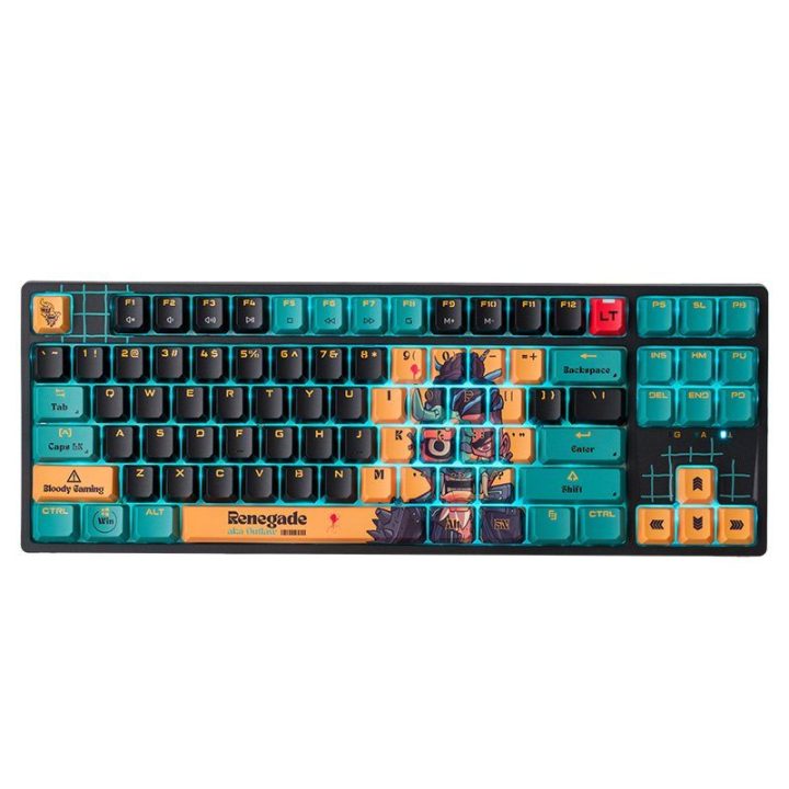 Žaidimų klaviatūra Bloody AT87 Renegade USB su Alpha Switches