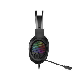 Juodos žaidimų ausinės Tracer GameZone GZ VPRO su RGB apšvietimu