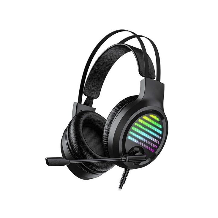 Juodos žaidimų ausinės Tracer GameZone GZ VPRO su RGB apšvietimu