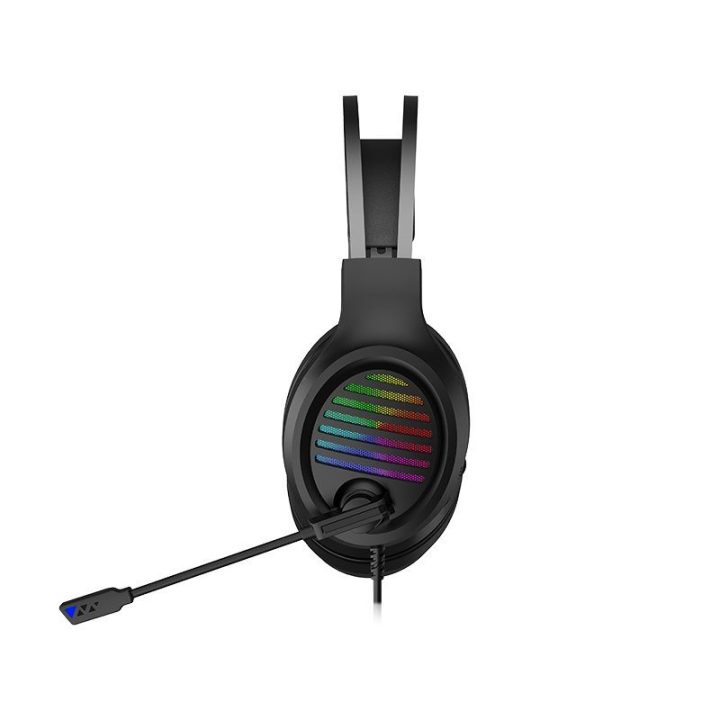 Juodos žaidimų ausinės Tracer GameZone GZ VPRO su RGB apšvietimu