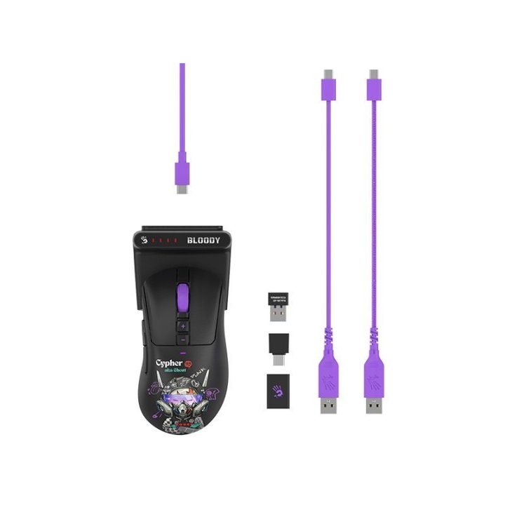 Žaidimų pelė Bloody R73 Ultra Duo Cypher Ghost