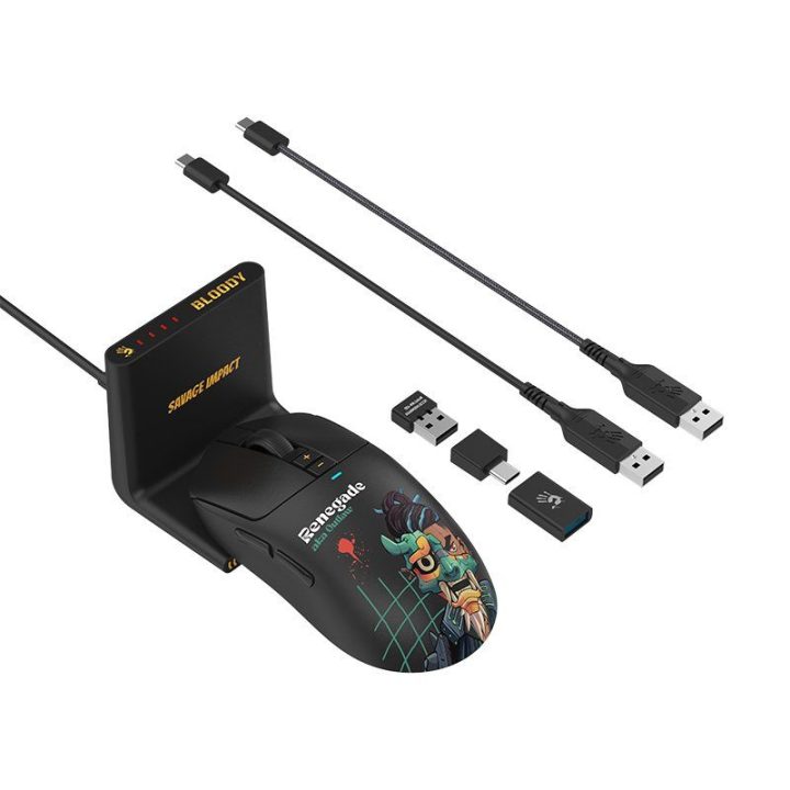 Žaidimų pelė Bloody R72 Ultra Duo Renegade Midnight