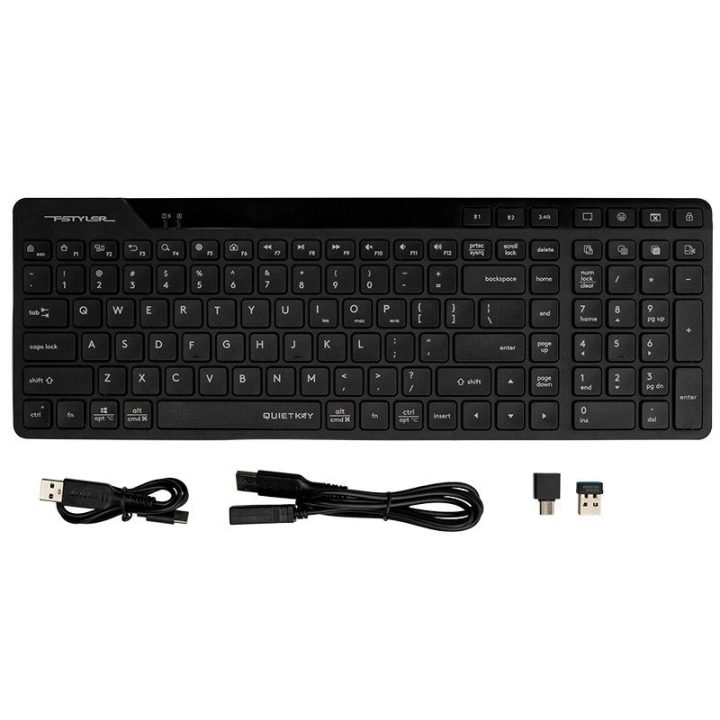 A4Tech Fstyler FBK27C juoda belaidė mechaninė klaviatūra