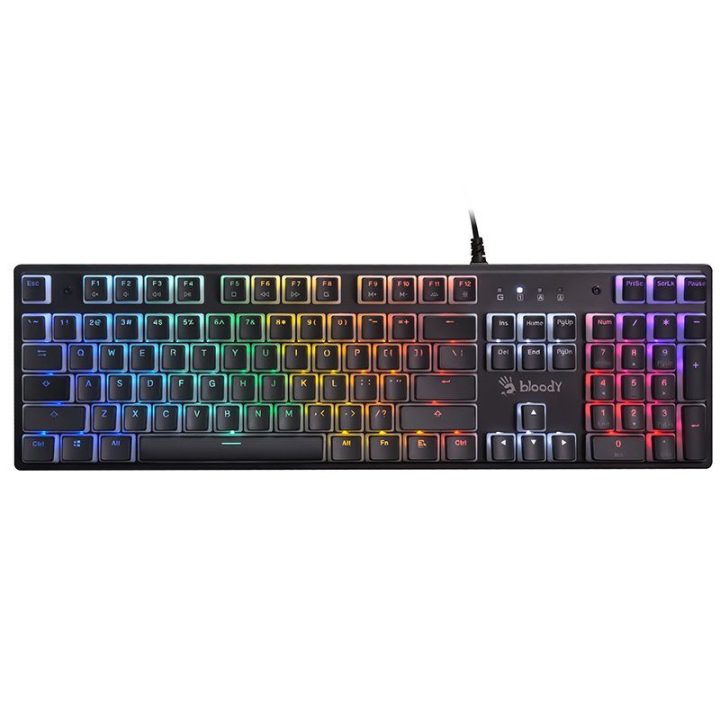 Bloody S520N mechaninė žaidimų klaviatūra su RGB apšvietimu