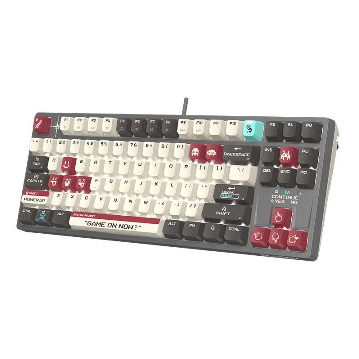 TKL mechaninė žaidimų klaviatūra Bloody S87 Pixels Red