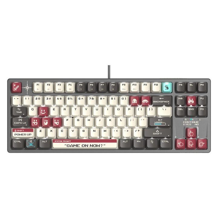 TKL mechaninė žaidimų klaviatūra Bloody S87 Pixels Red