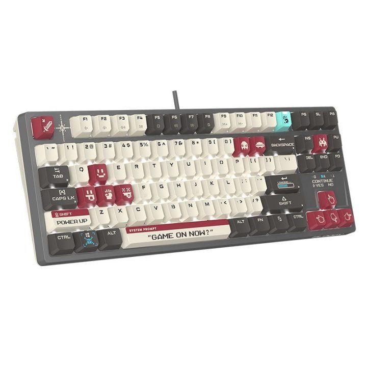 TKL mechaninė žaidimų klaviatūra Bloody S87 Pixels Red
