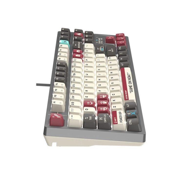 TKL mechaninė žaidimų klaviatūra Bloody S87 Pixels Red