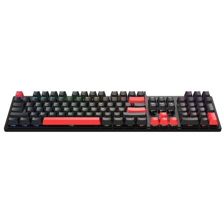 Mechaninė žaidimų klaviatūra Bloody S520N Fire Black su BLMS Red Plus jungikliais