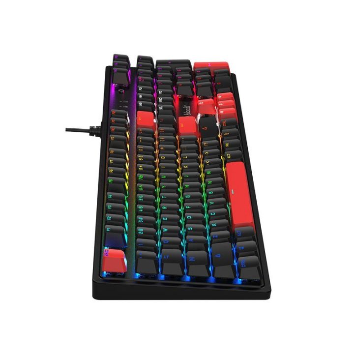 Mechaninė žaidimų klaviatūra Bloody S520N Fire Black su BLMS Red Plus jungikliais