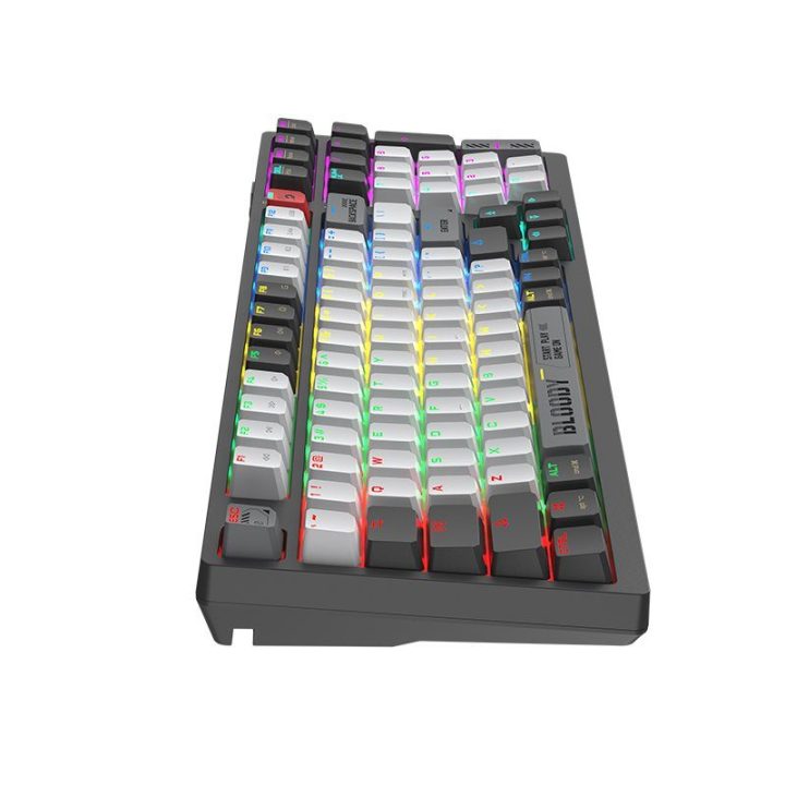 Belaidė mechaninė klaviatūra Bloody WS98 Grey su BLMS Red Plus jungikliais