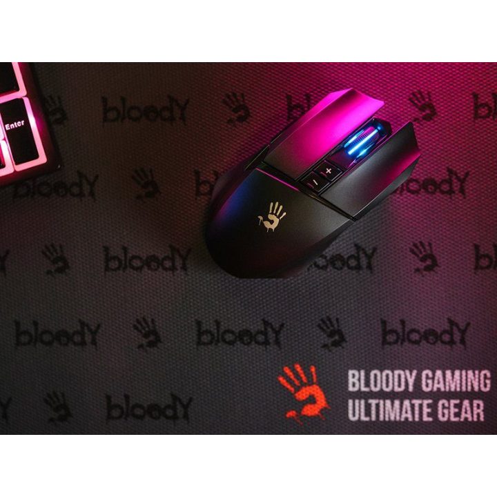 Juoda belaidė žaidimų pelė Bloody R36 Ultra