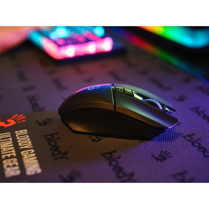 Juoda belaidė žaidimų pelė Bloody R36 Ultra