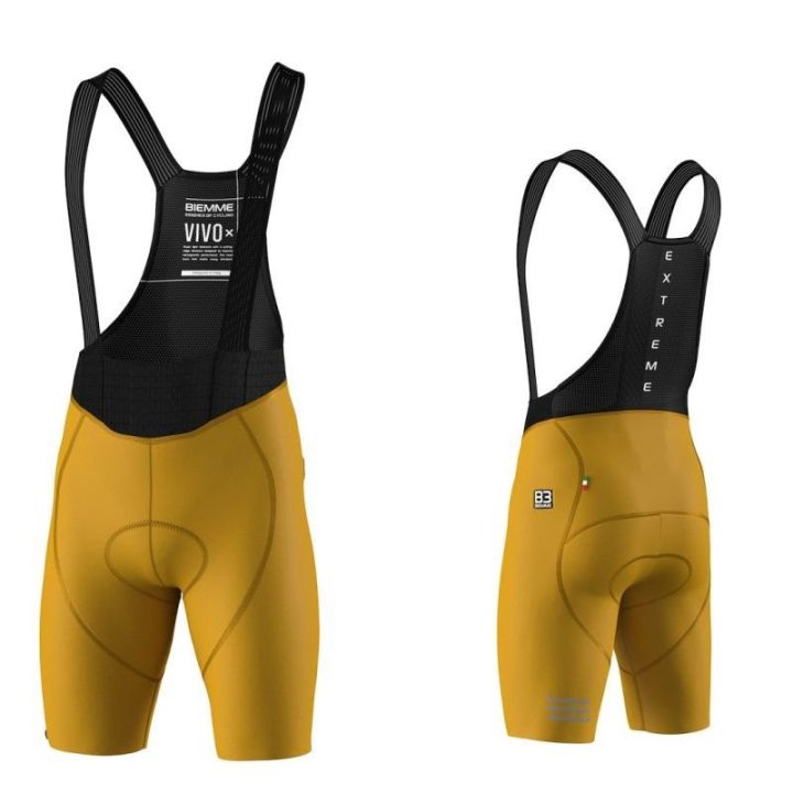 Vyriški dviračių šortai Biemme VIVO EXTREME 26, garstyčių spalvos, M