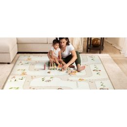 Sulankstomas dvipusis putplasčio kilimėlis vaikams Tiny Love Boho Chic XL
