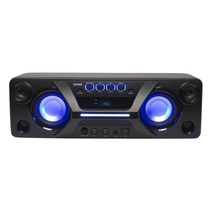 Nešiojamas stereo garsiakalbis Denver BTB-410NR, juodas