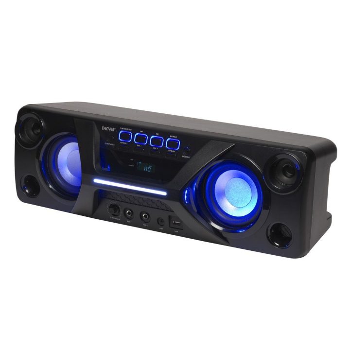 Nešiojamas stereo garsiakalbis Denver BTB-410NR, juodas