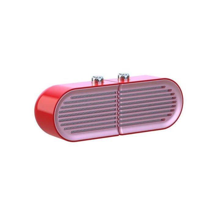 Raudonas „Devia Wind Series“ „Bluetooth“ garsiakalbis