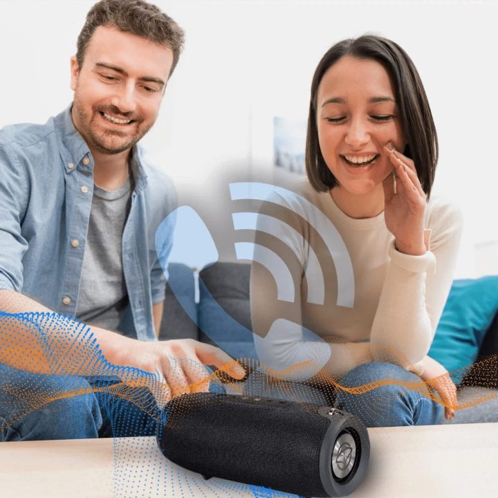 Nešiojamas Bluetooth garsiakalbis Manta SPK15GO BK, juodas