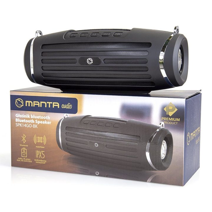 Bluetooth garsiakalbis Manta SPK14GO BT Black