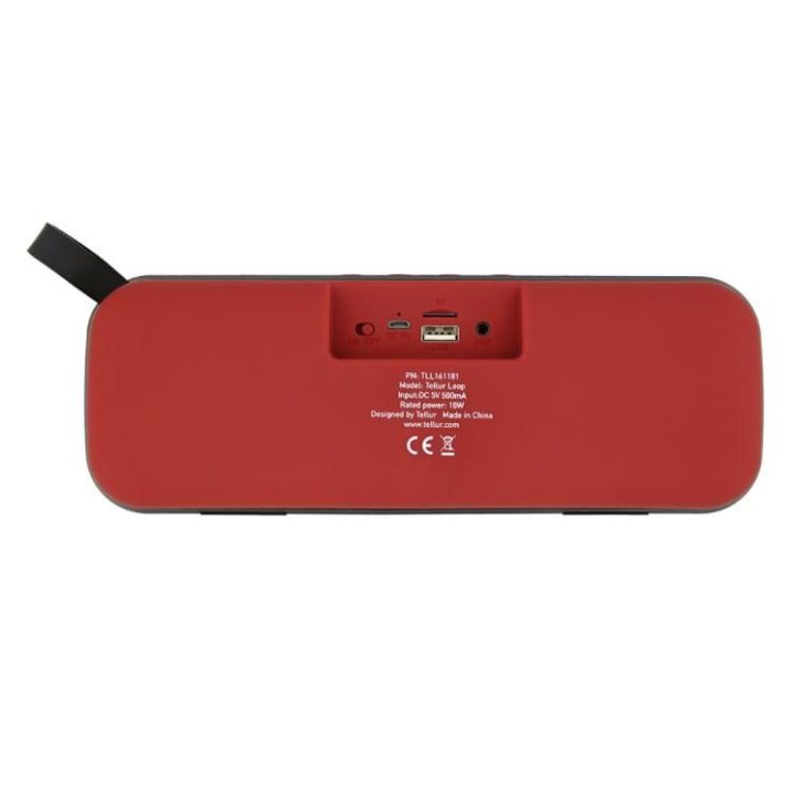 Tellur Loop 10W Bluetooth garsiakalbis, raudonas