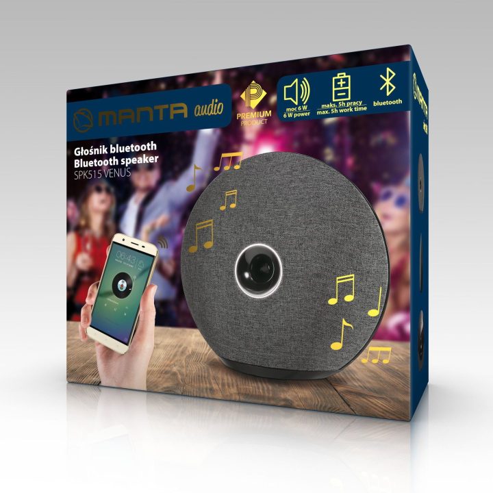 Nešiojama Bluetooth kolonėlė Manta SPK515 Venus, 6 W
