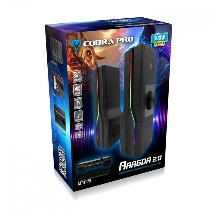 Stereo garsiakalbiai žaidėjams Media-Tech Cobra Pro Aragor 2.0