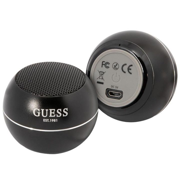 Guess Mini Bluetooth garsiakalbis, juodas, 3 W