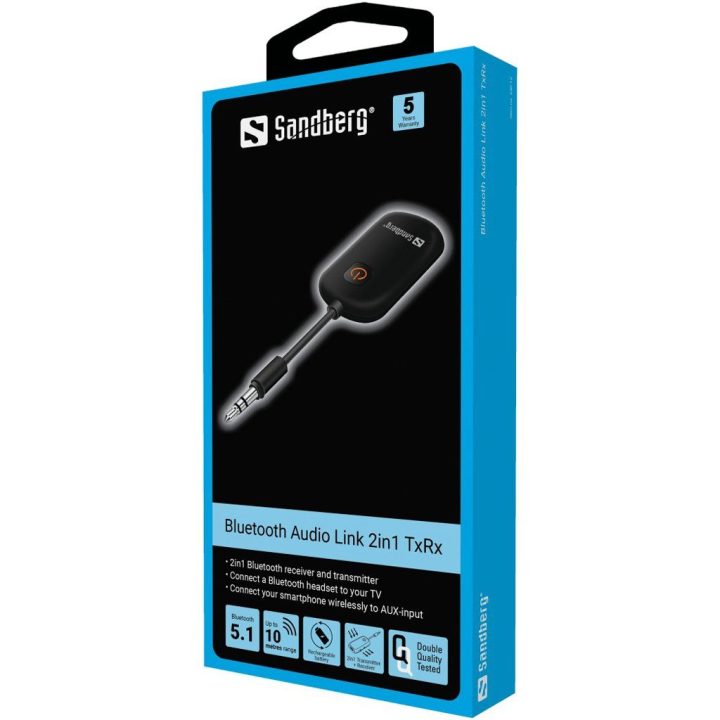 Sandberg Bluetooth garso adapteris 2in1 TxRx