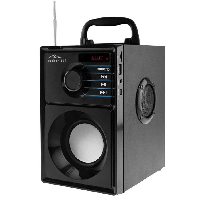 Sidabrinis Bluetooth garsiakalbis Media-Tech MT3179 Boombox