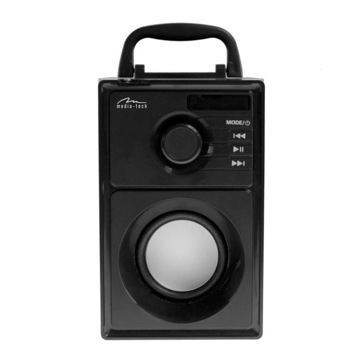 Sidabrinis Bluetooth garsiakalbis Media-Tech MT3179 Boombox