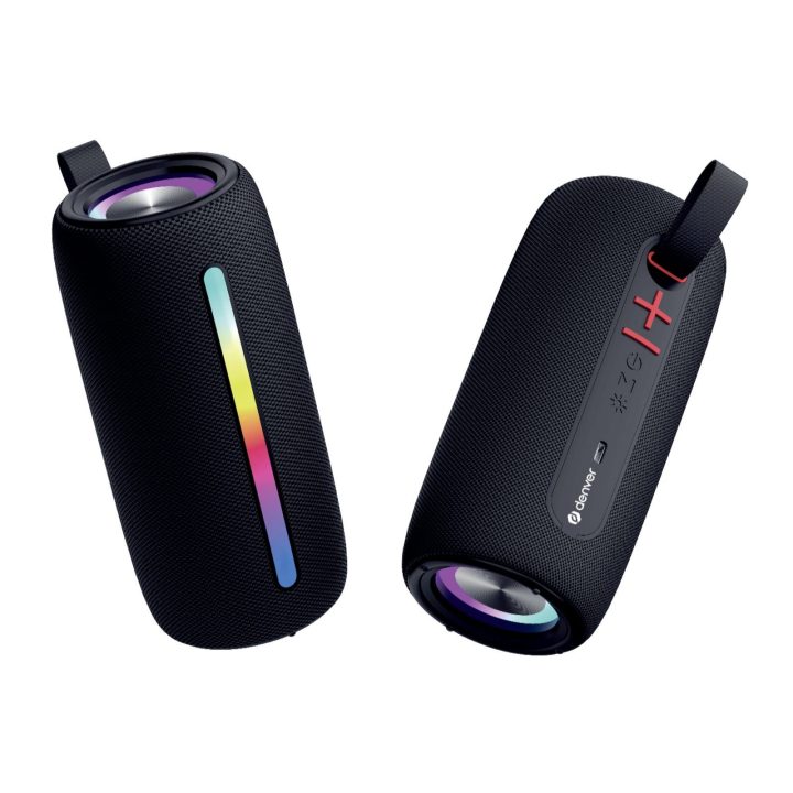 Denver Bluetooth garsiakalbis su RGB šviesos funkcija, juodas