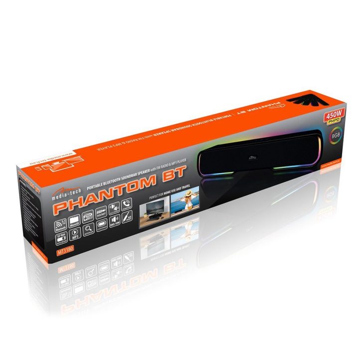 Nešiojamas Bluetooth soundbar garsiakalbis Media-Tech MT3180 Phantom BT