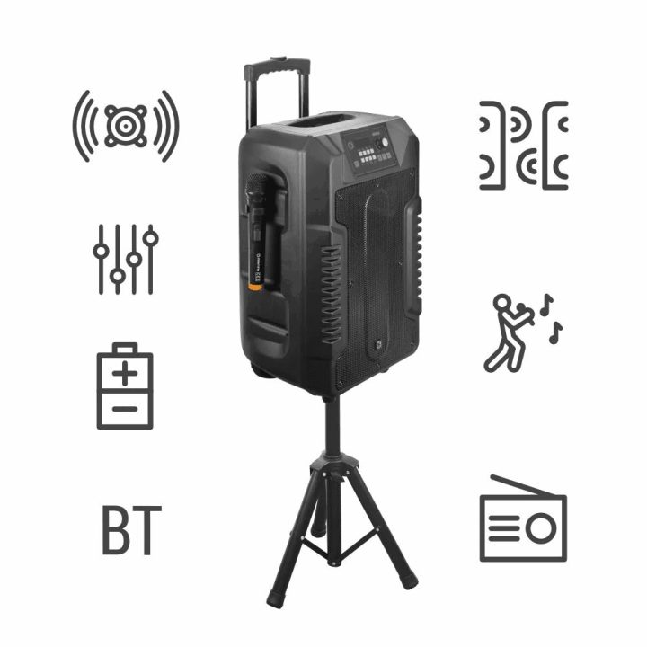 Bluetooth kolonėlė su belaidžiu mikrofonu Manta SPK1203B100 LETO